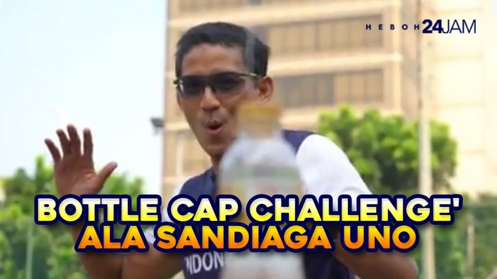 Sandiaga Bottle Cap Challenge, Di-bully karena Tepergok Videonya Editan